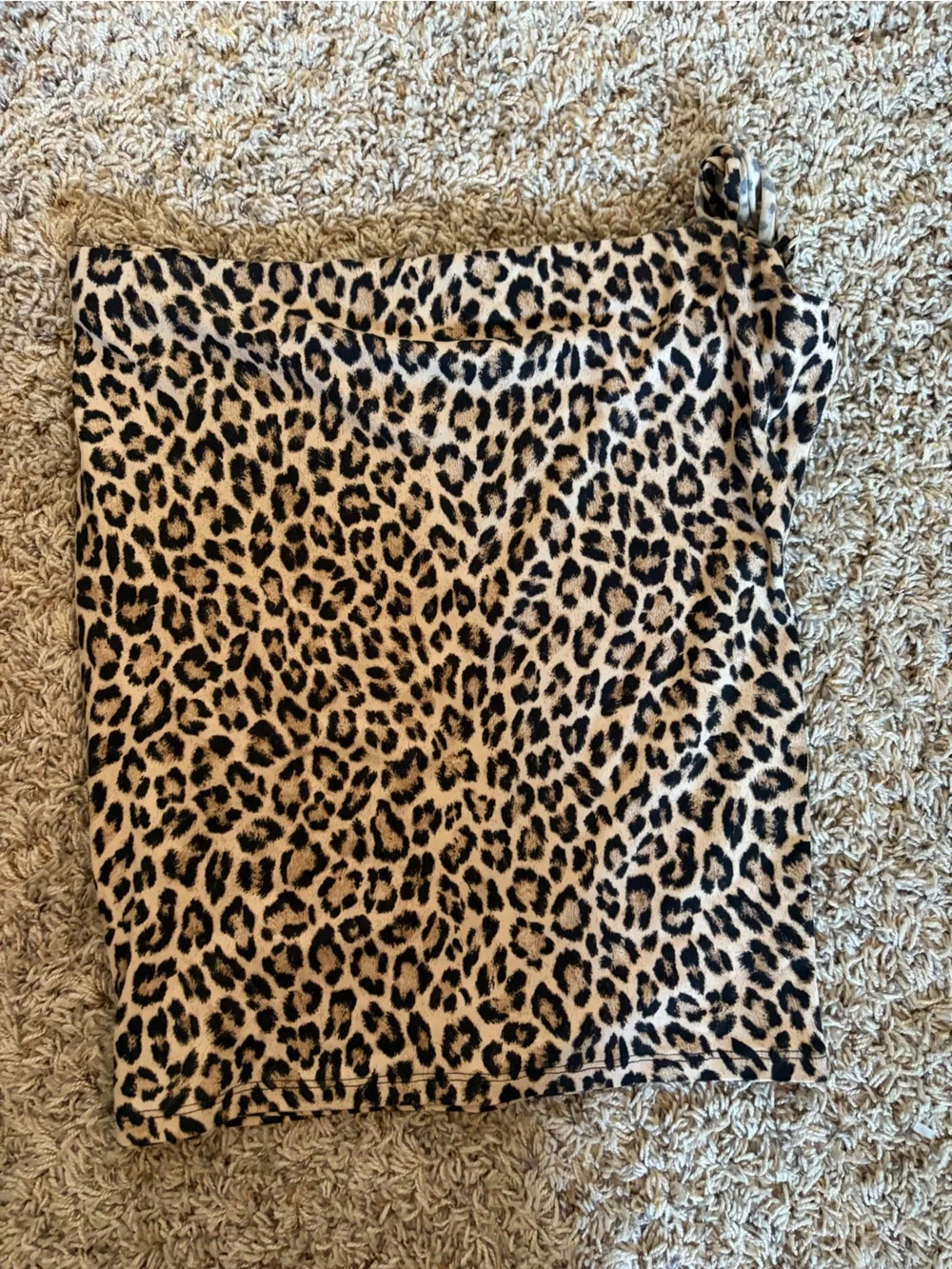 Joe Benbasset Leopard Print Skirt in Tan and Black